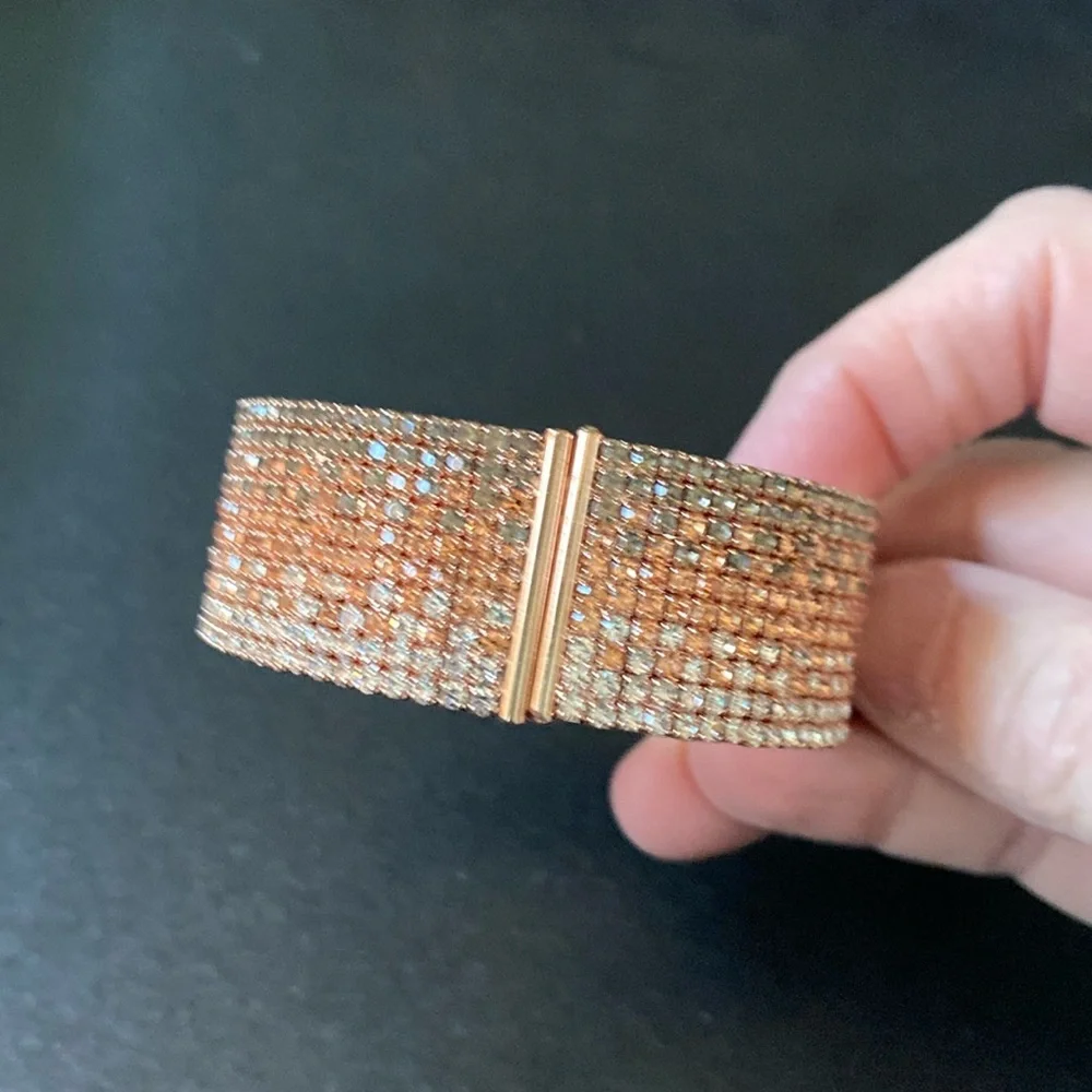 Rose Gold Cuff Bracelet - Picture 1 of 12